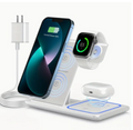 3-in-1 foldable 15W Qi wireless charging station for phone, smartwatch and earbuds