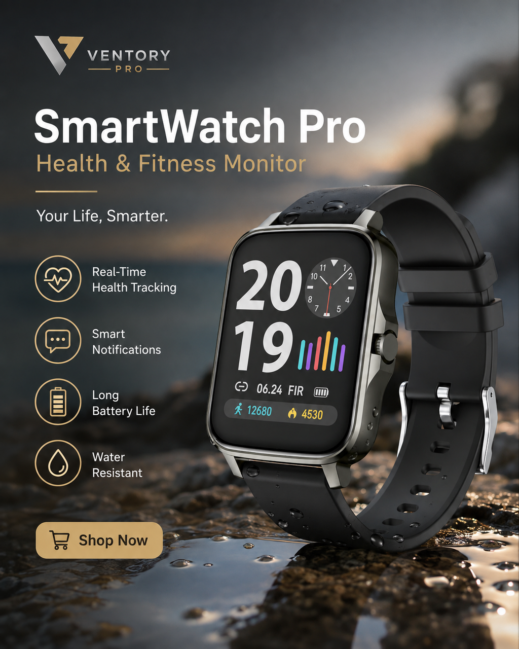 Smartwatch health tracker sleep monitor wellness