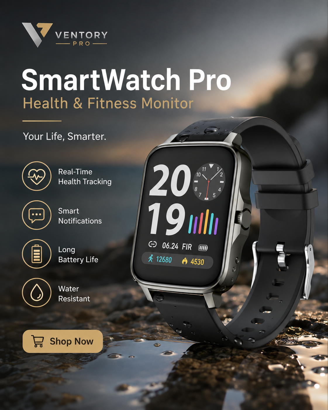 Smartwatch health tracker sleep monitor wellness