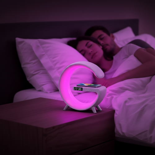 Bluetooth speaker alarm clock wireless charger app control