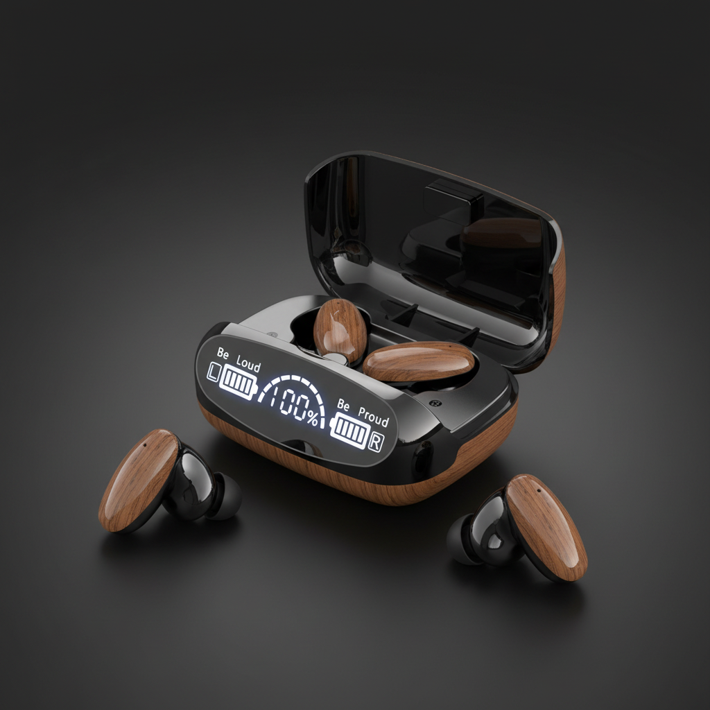 TWS Wireless Earbuds — Bluetooth 5.2, Stereo Sound &amp; Deep Bass