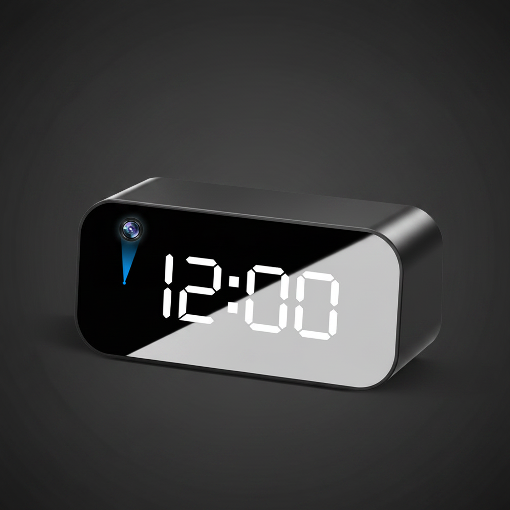 Hidden Alarm Clock Camera — 4K HD, WiFi, Night Vision